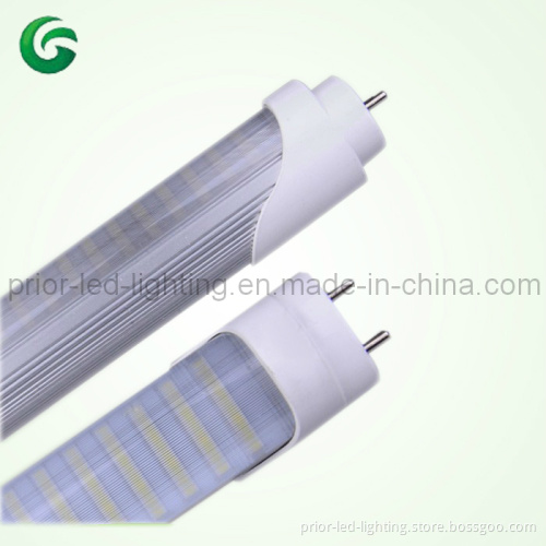 Striped PC T8 LED3528 Tube Light Oval Head (PR-FT8-3528PW-120-18W)